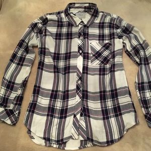 Rails Plaid Button Down Pink, White, Black!